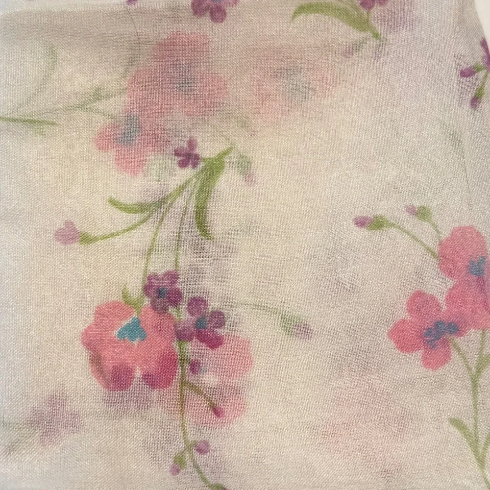 Kathie Lee Collection‎ Floral Square Scarf Multicolor Made in Italy Cottagecore